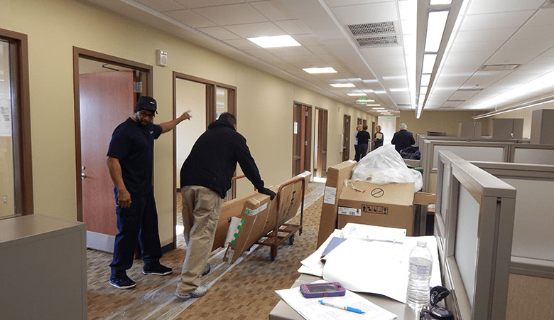 Workers Delivering New Furniture Products