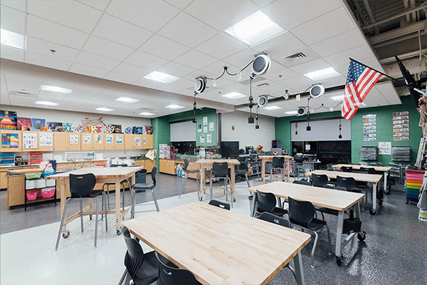 inside view of a classroom